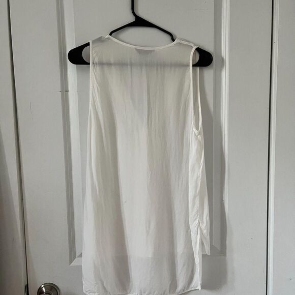 Vintage Y2K Semi-Sheer White High-low Tank from Kontatto (made in Italy) - Picture 5 of 8